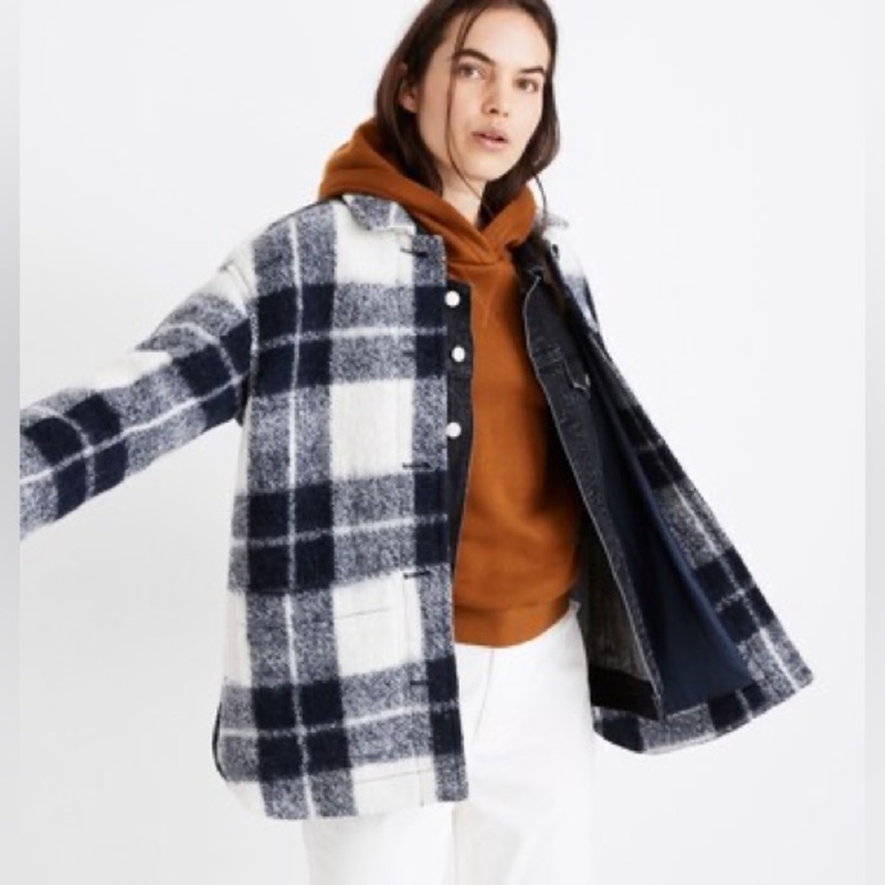 Madewell Walton Shirt Jacket in Colleton Plaid